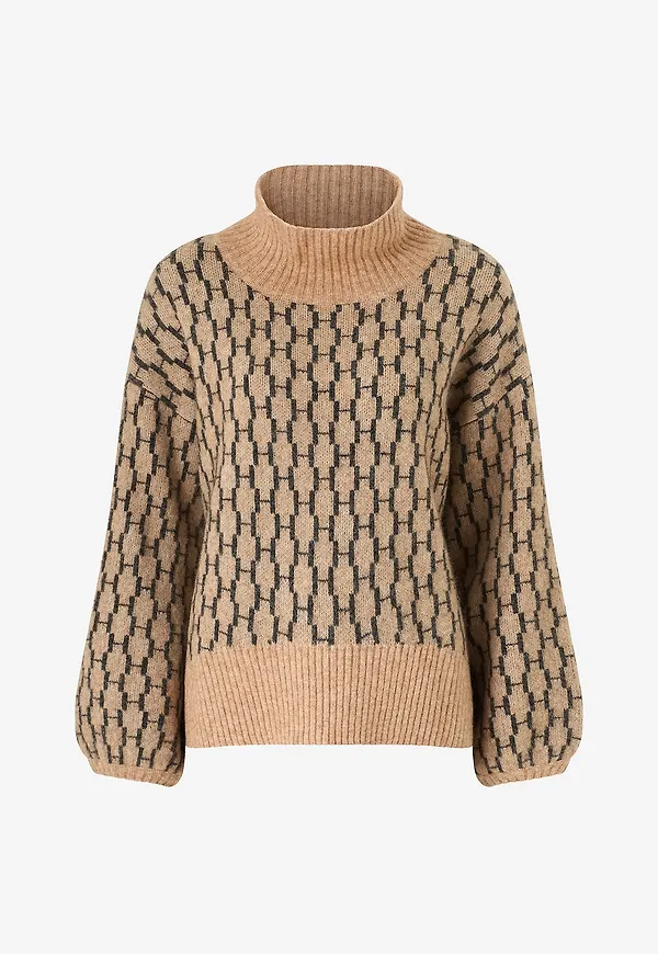 Hést - Tröja Fam New Pattern - Beige