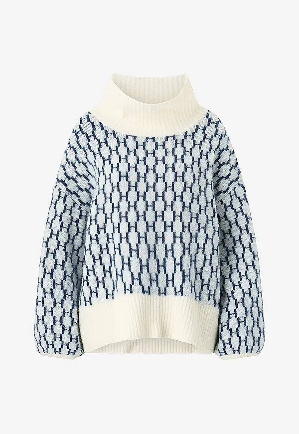 Hést - Tröja Fam New Pattern - Vit