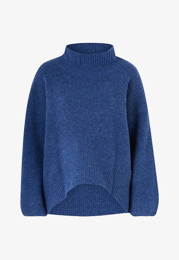 Hést - Tröja Fam Patch Short - Blå