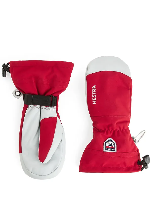 Hestra Army Leather Heli Ski Gloves - Red