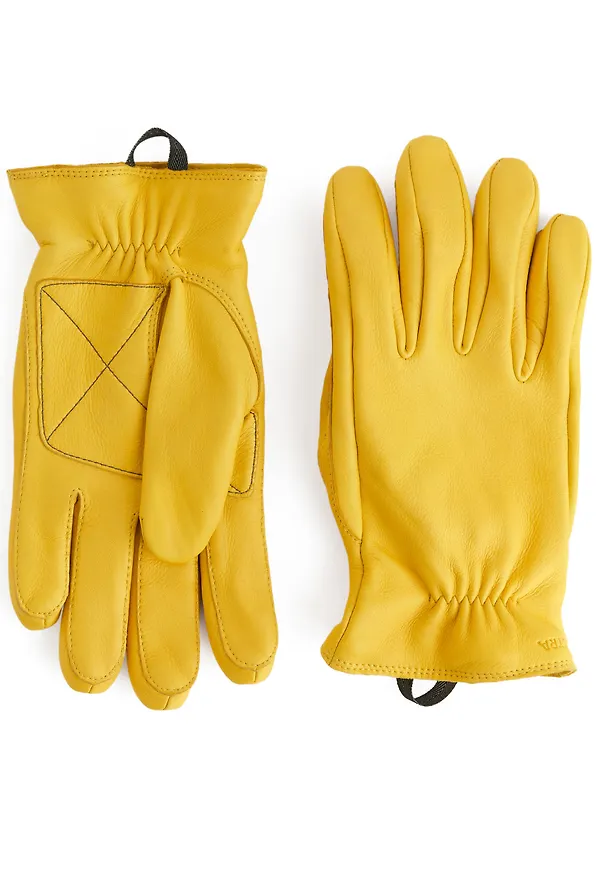 Hestra Eirik Leather Gloves - Yellow