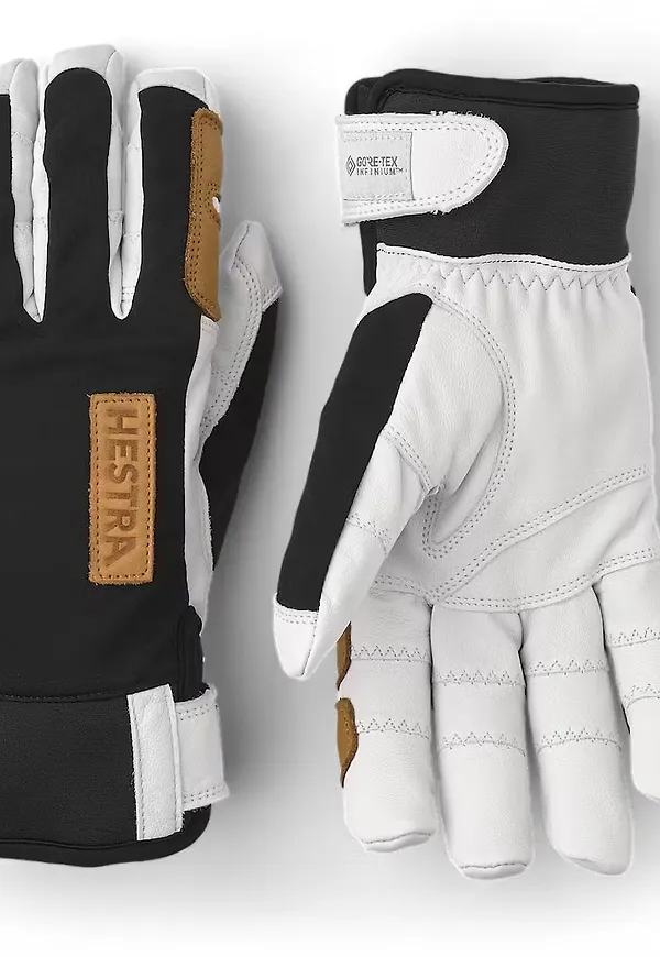 Hestra Ergo Grip Active Wool Terry - 5 Finger Black/Off White