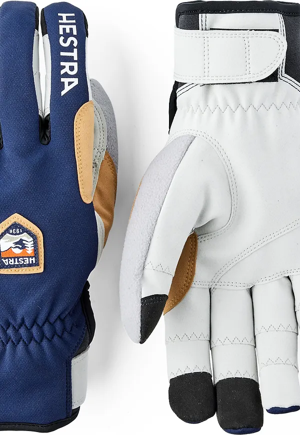 Hestra Ergo Grip Wool Touring 5-finger Navy/light Grey