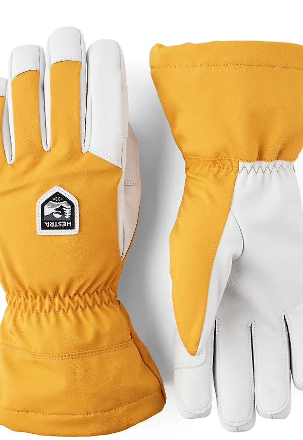 Hestra Flextron Motion 5-Finger Mustard/Offwhite