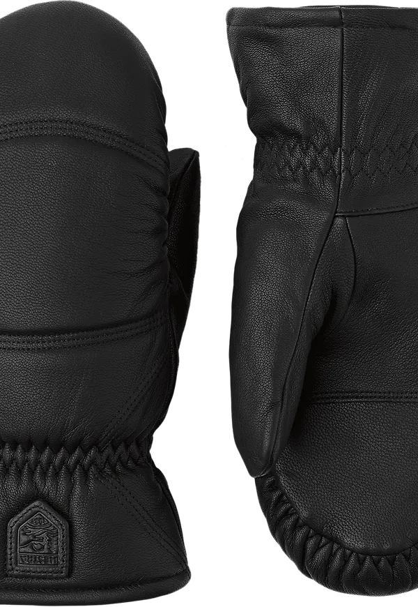 Hestra Leather Box Mitt Black