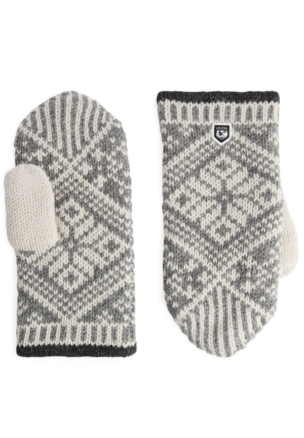 Hestra Nordic Wool Mittens - Grey