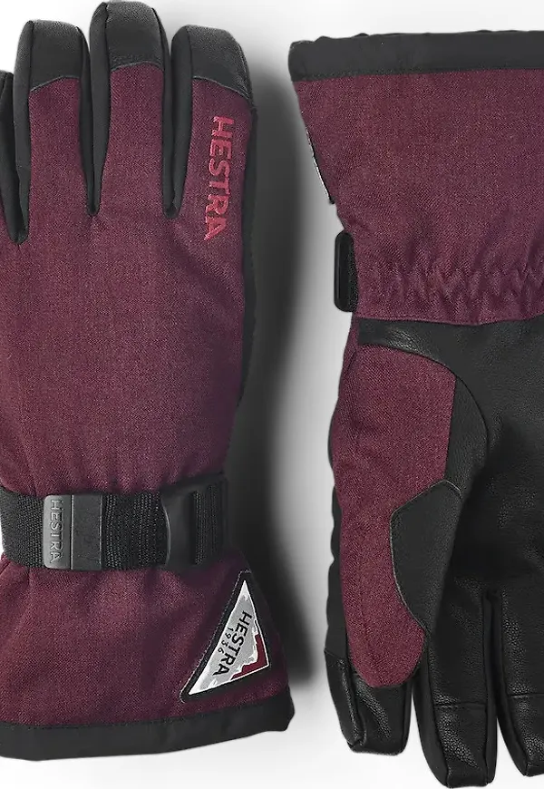 Hestra Powder Gauntlet 5-Finger Bordeaux