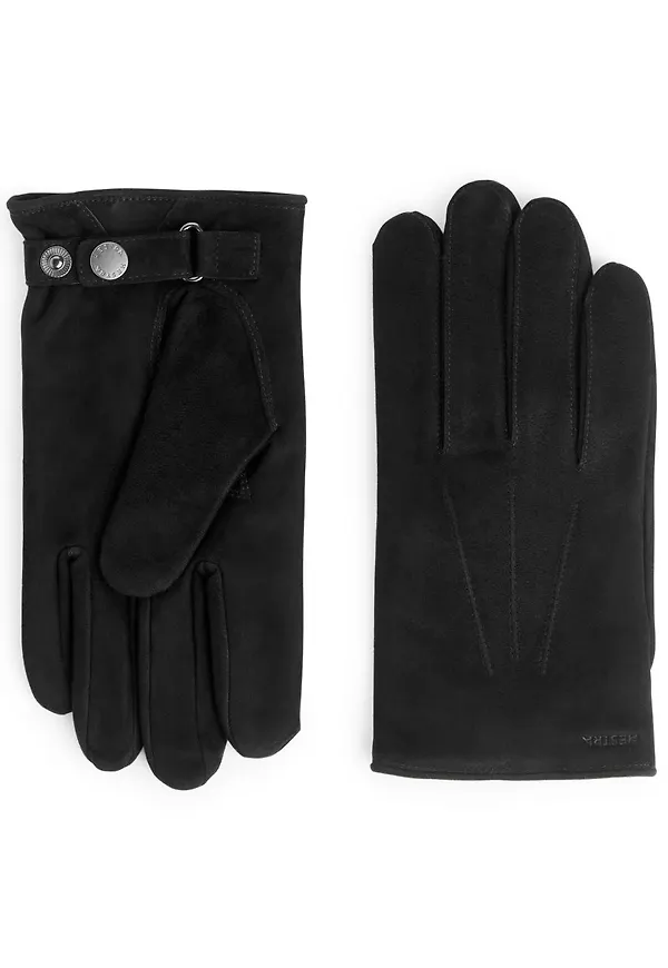 Hestra Robert Suede Gloves - Black