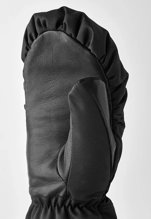 Hestra Women's Primaloft Leather Mitt Black