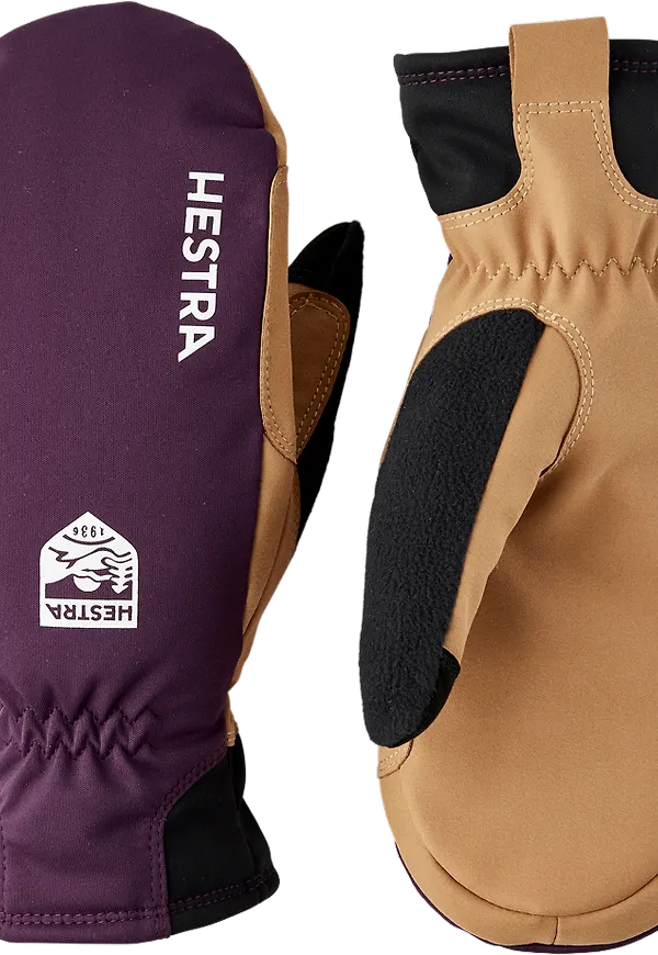 Hestra Women's XC Primaloft Mitt Plum/tan