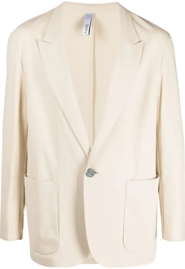 Hevo enkelknäppt blazer - Neutral
