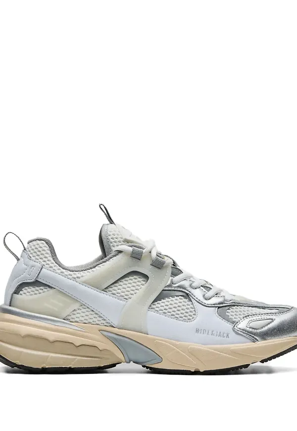 Hide&Jack sneakers med metallic effekt - Vit