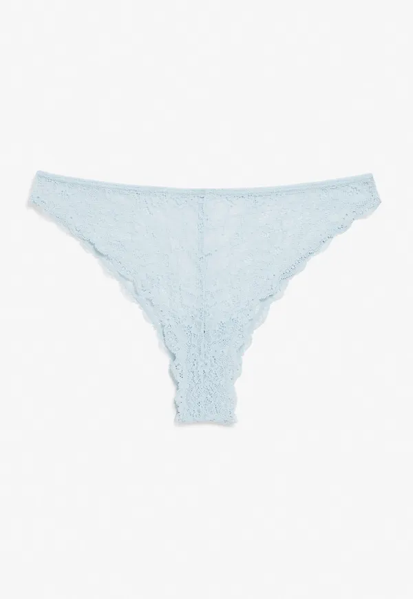 High-cut lace briefs - Blue