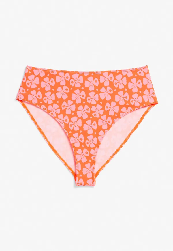 High-waist bikini briefs - Pink