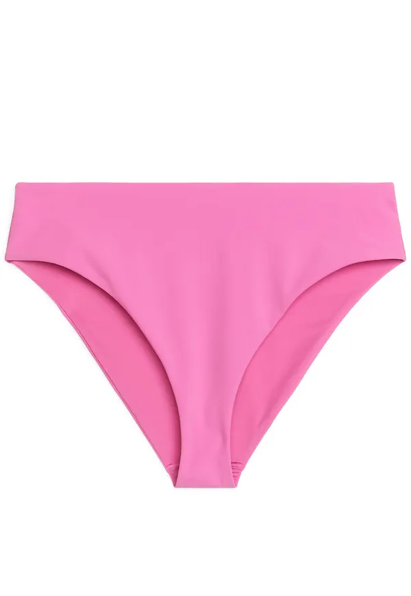 High-Waist Bikini Briefs - Pink