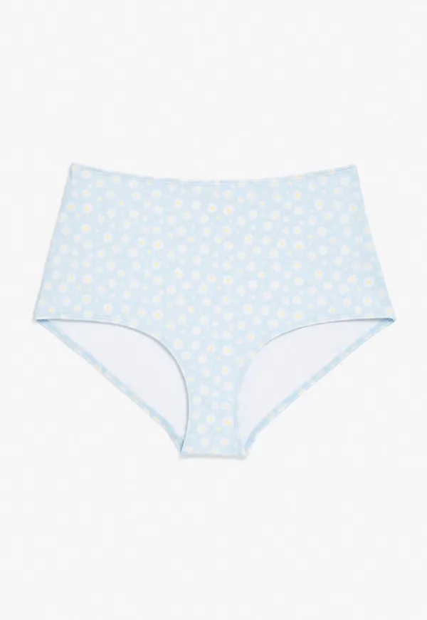 High-waisted bikini briefs - Blue