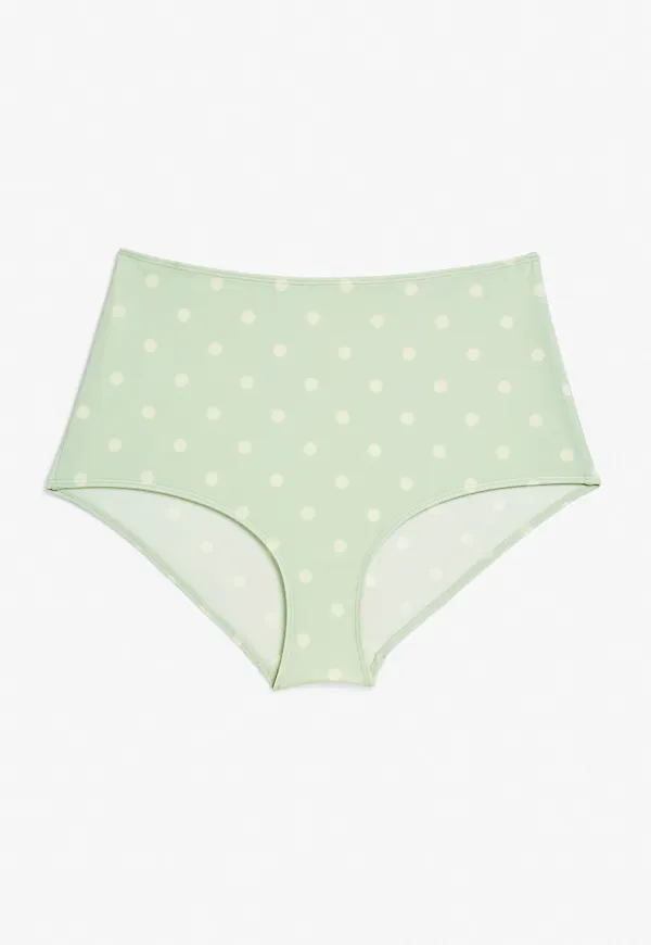 High-waisted bikini briefs - Green