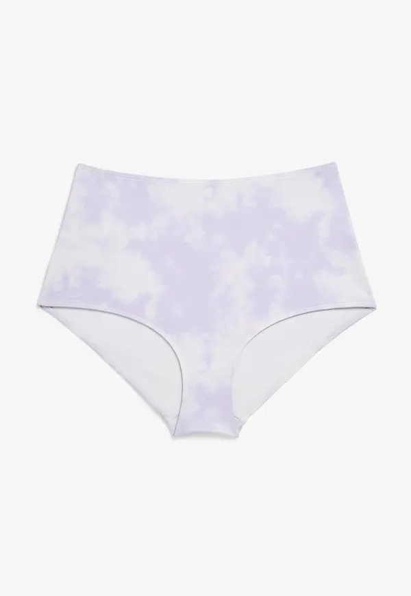 High-waisted bikini briefs - Purple