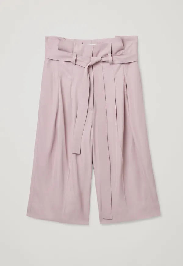 HIGH-WAISTED PAPERBAG SHORTS