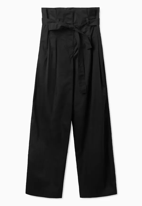 HIGH-WAISTED PAPERBAG TROUSERS