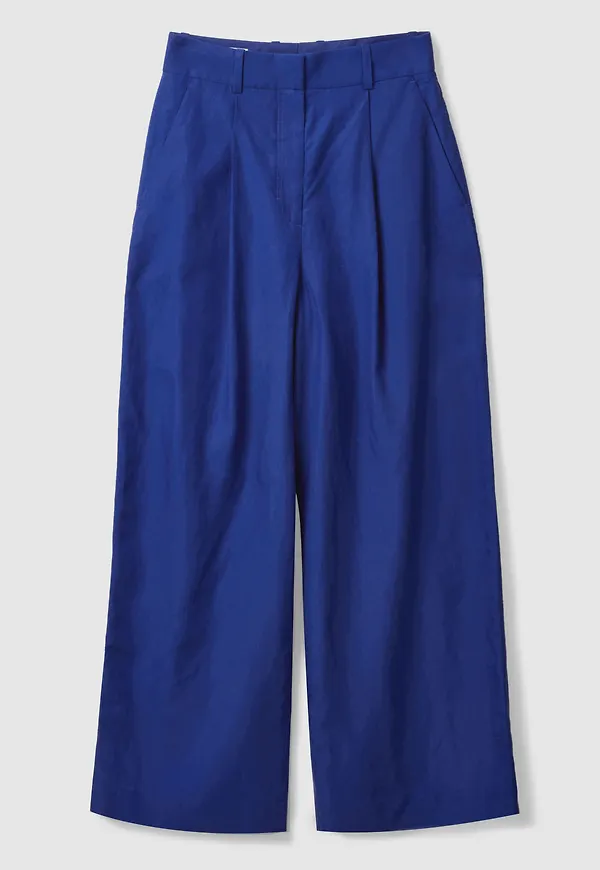HIGH-WAISTED WIDE-LEG TROUSERS