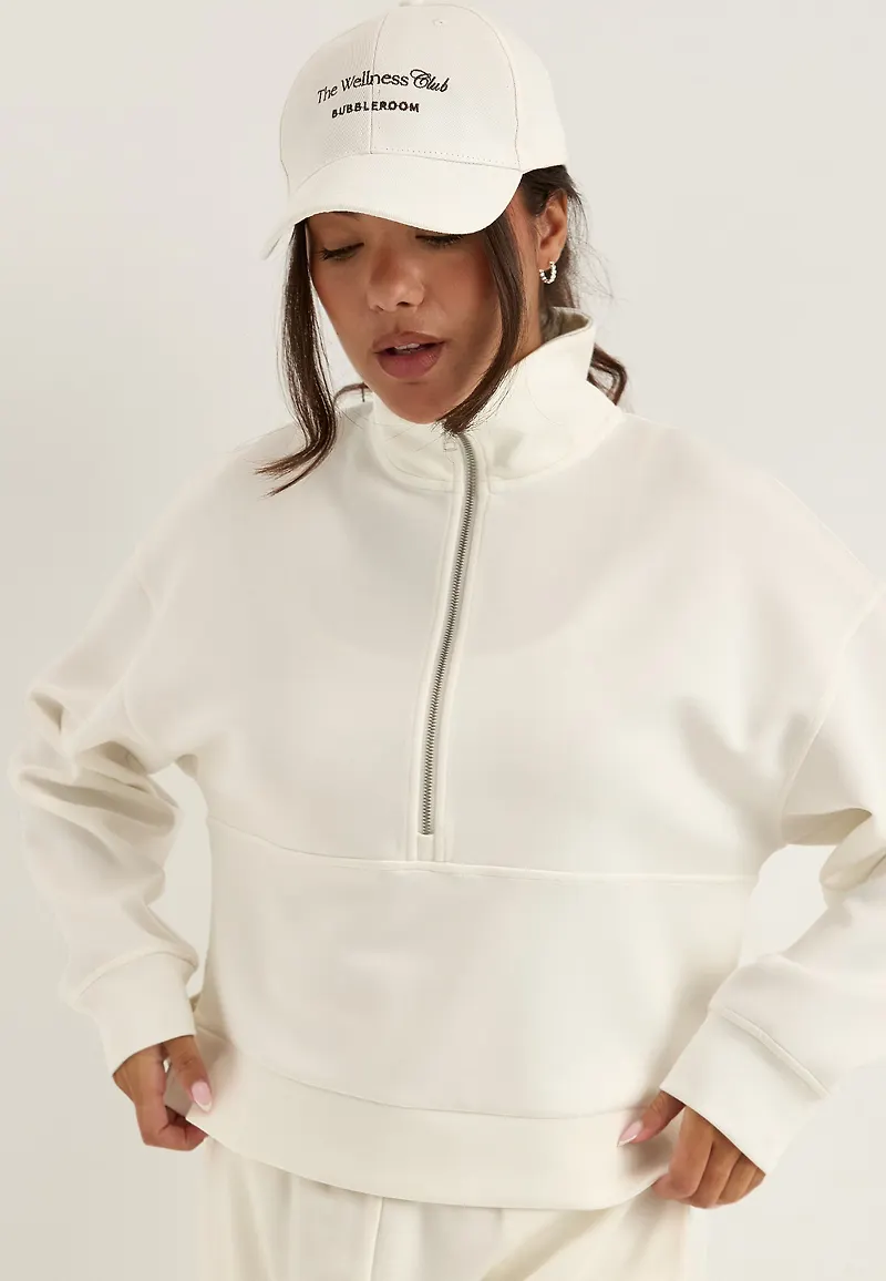 High Collar Half Zip Sweater