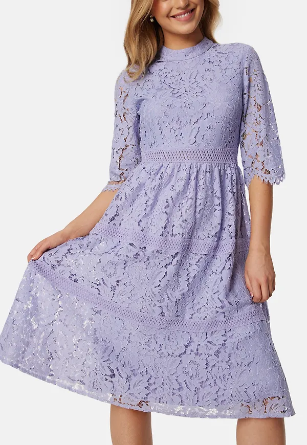 High Neck Lace Dress