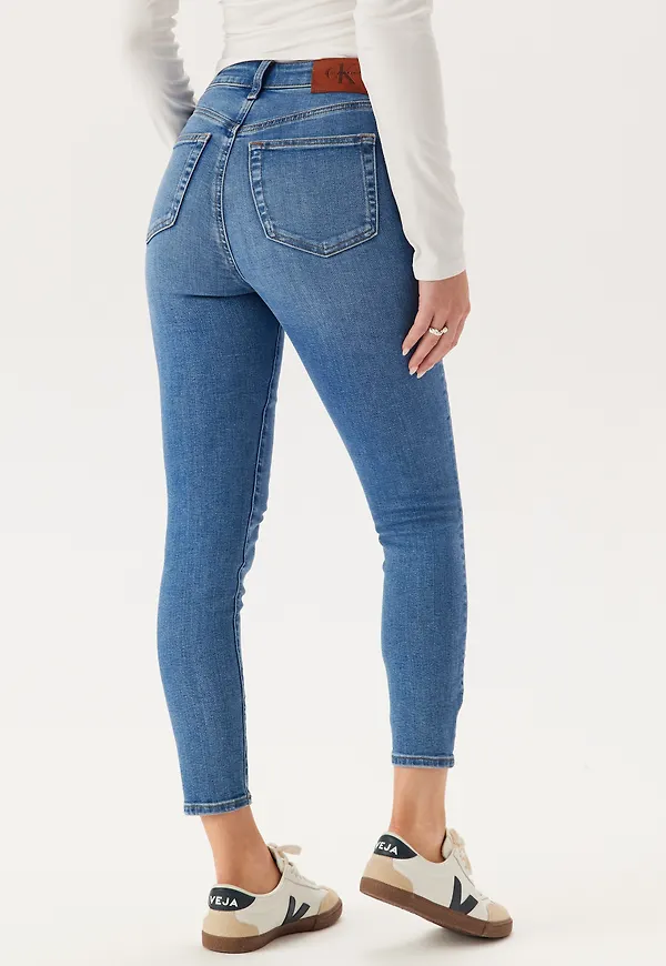 High Rise Skinny Ankle Jean Wild