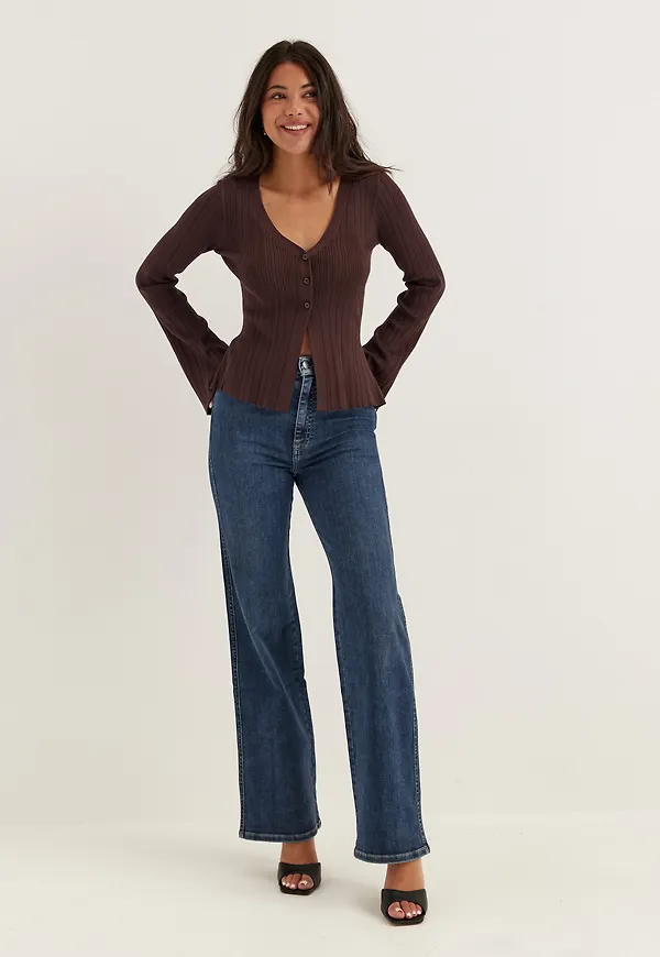 High Straight Leg Jeans