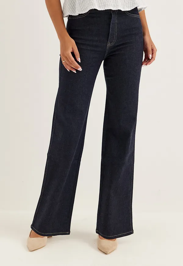 High Straight Leg Jeans