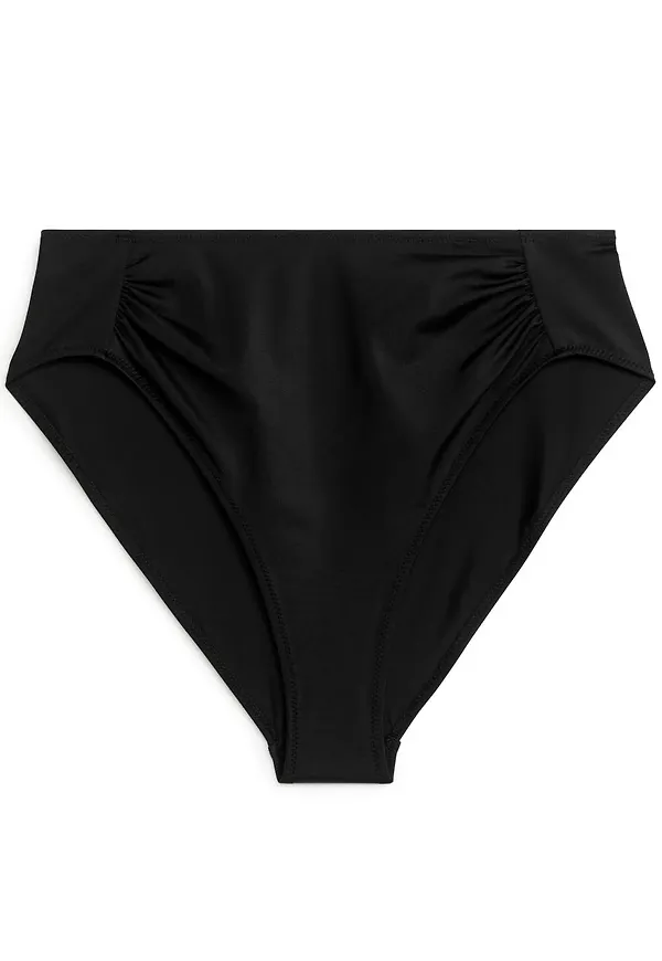 High Waist Bikini Bottom - Black