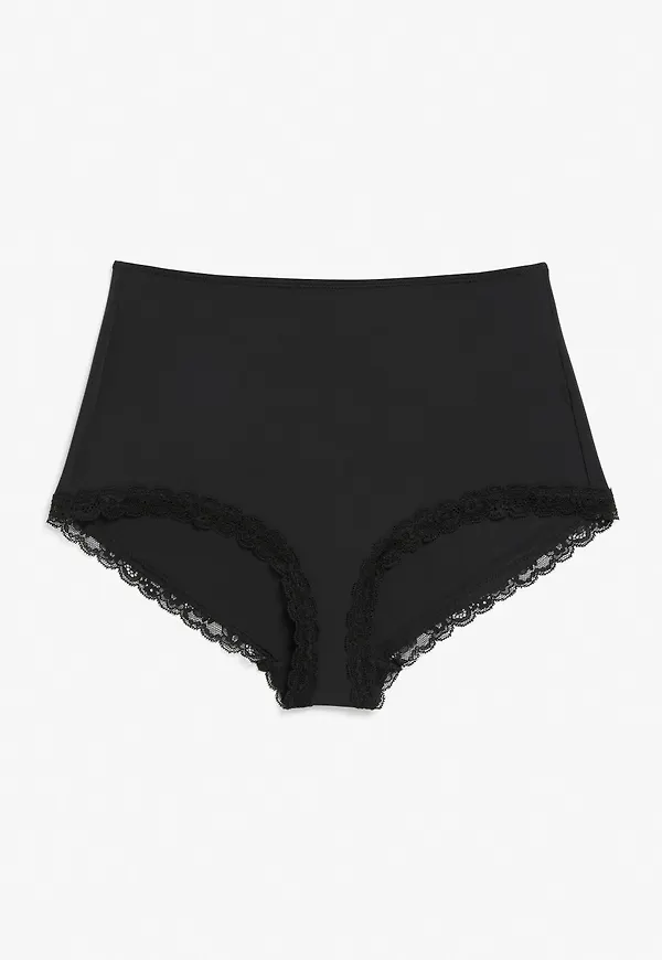 High waist brief - Black