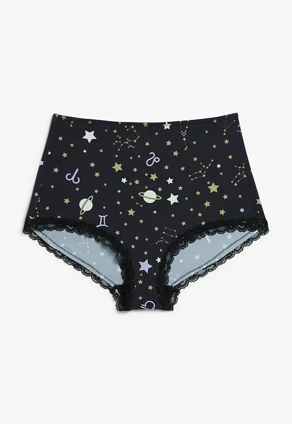 High waist brief - Black