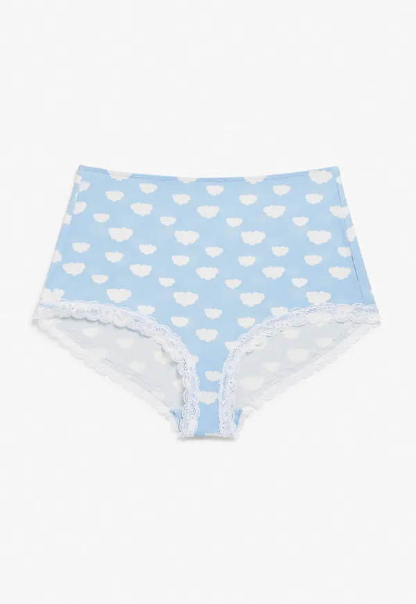 High waist brief - Blue