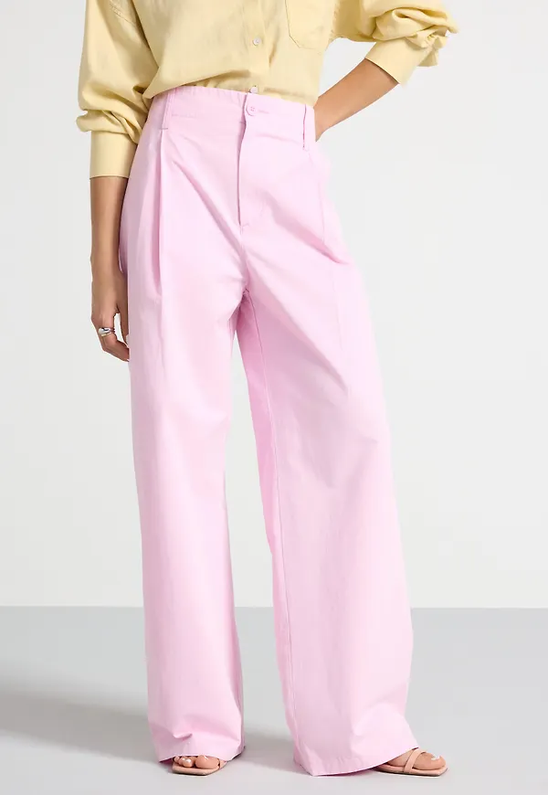 High waist byxor