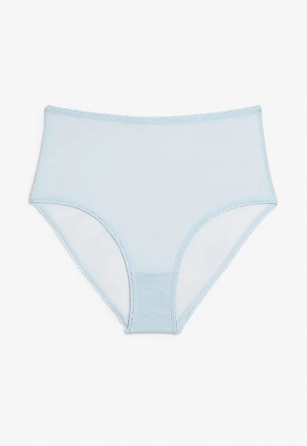 High waist mesh briefs - Blue