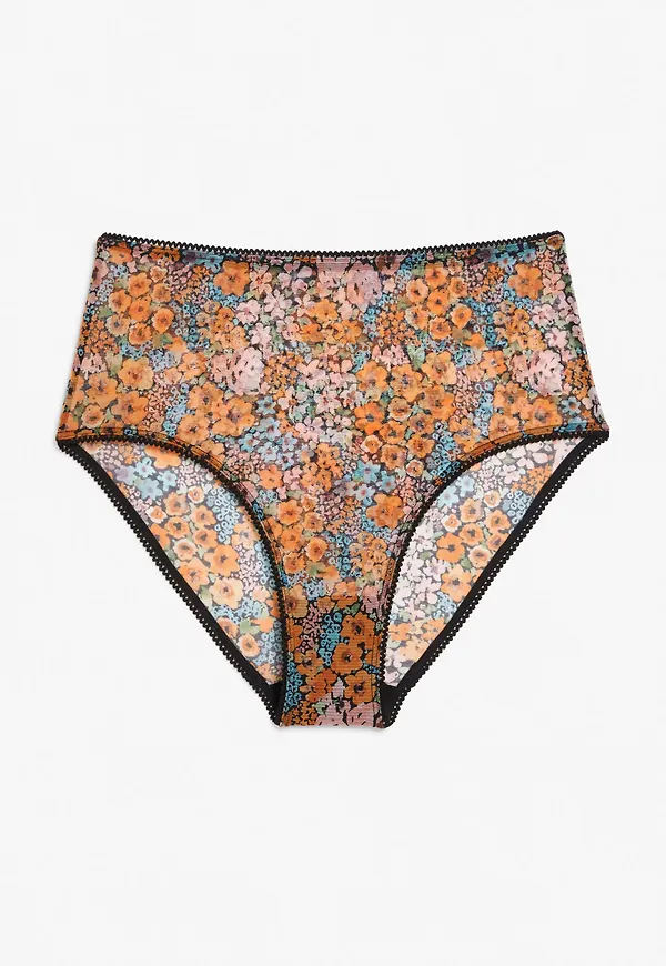 High waist mesh briefs - Orange