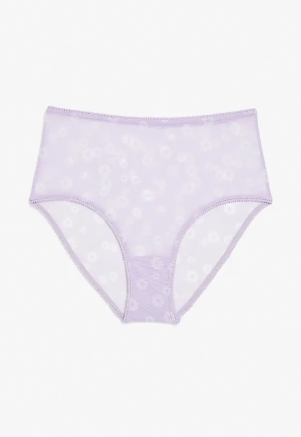 High waist mesh briefs - Purple