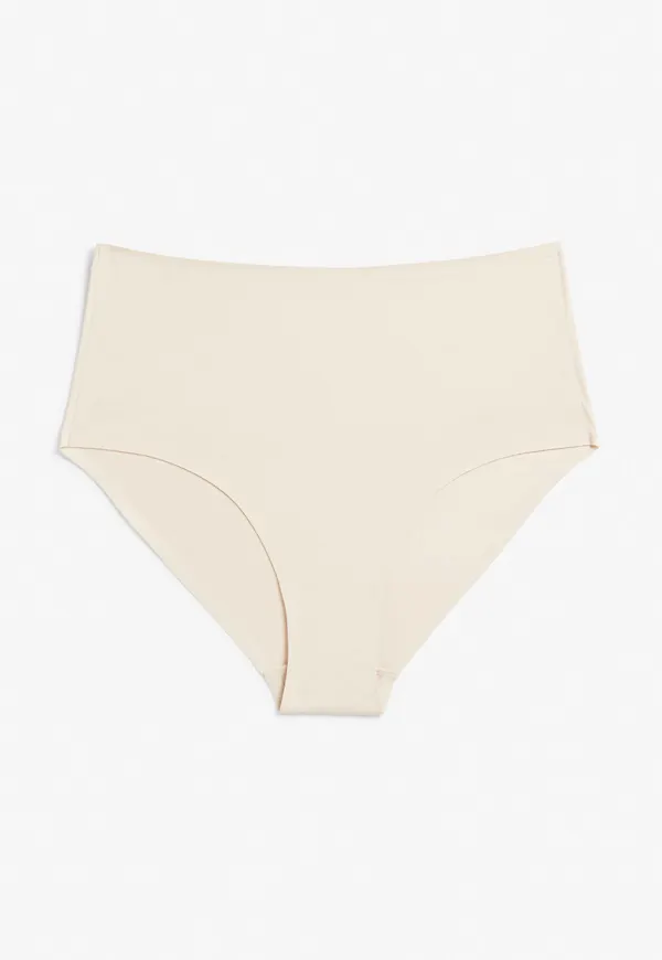 High waist seamless briefs - Beige