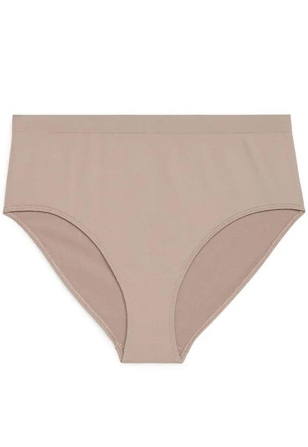 High Waist Seamless Briefs - Orange