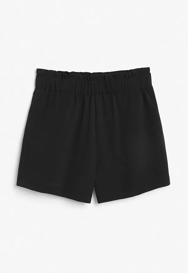 High waist shorts - Black