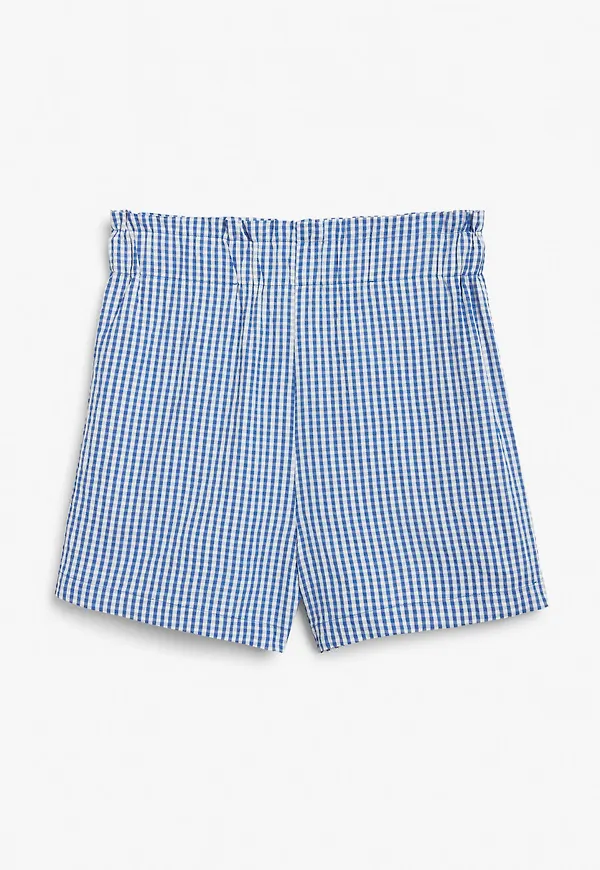 High waist shorts - Blue