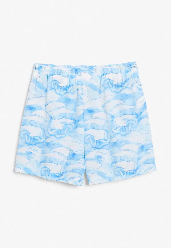High waist shorts - Blue
