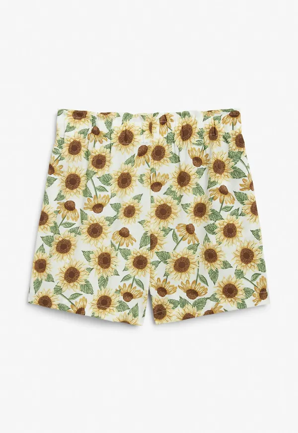 High waist shorts - Yellow