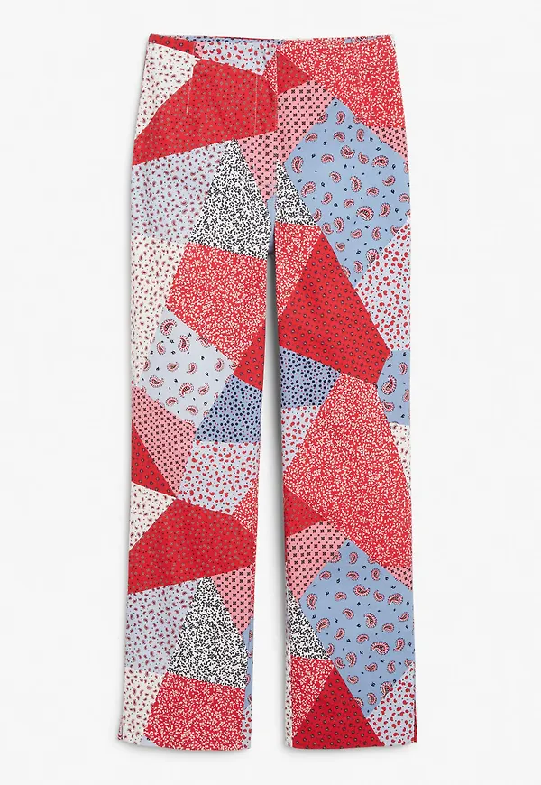 High waist straight leg trousers - Pink