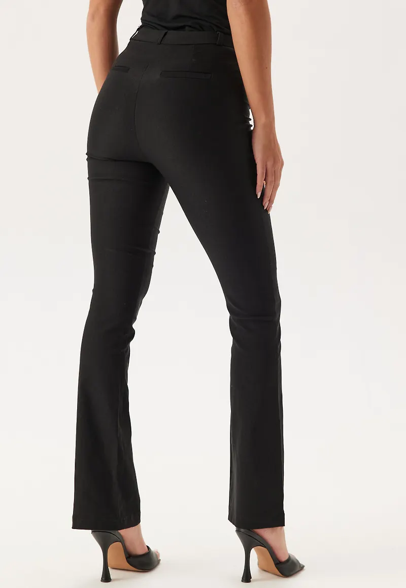 High Waist Stretchy Flared Trousers