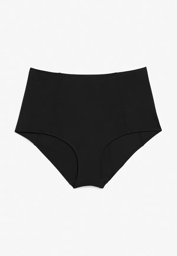 Highwaist bikini briefs - Black