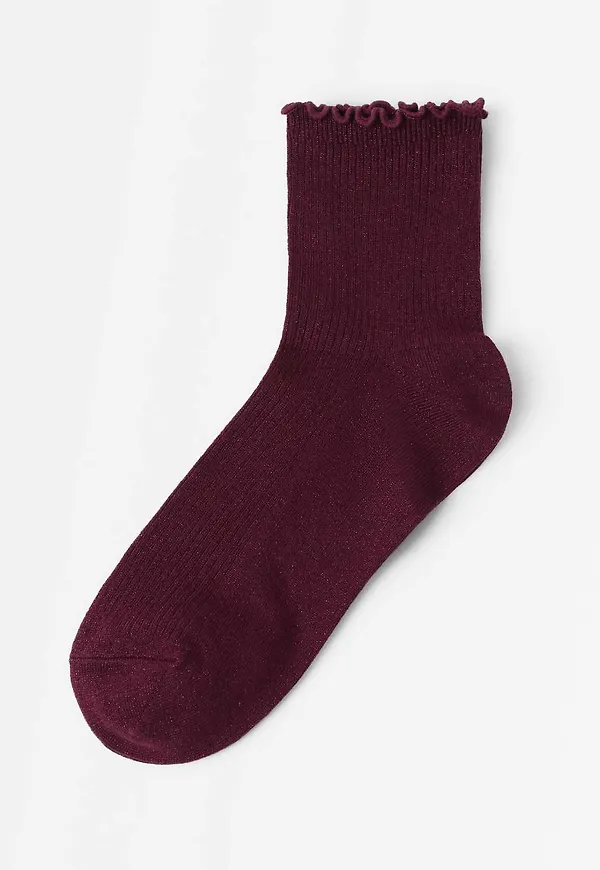 Höga ankelstrumpor med lurex