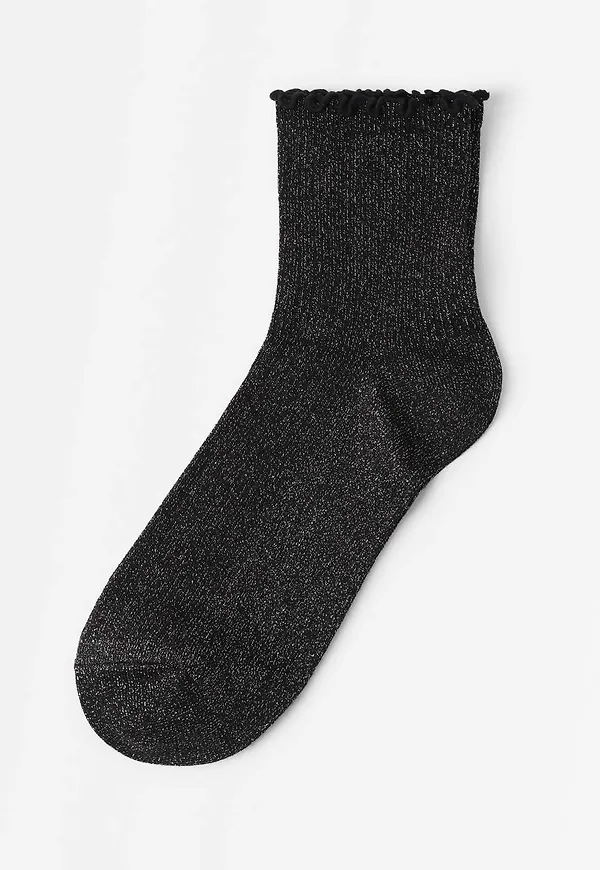 Höga ankelstrumpor med lurex