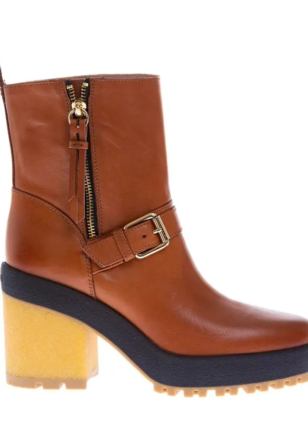 Hogan - Boots - Brun - Dam - Storlek: 39 1/2 Eu,40 EU
